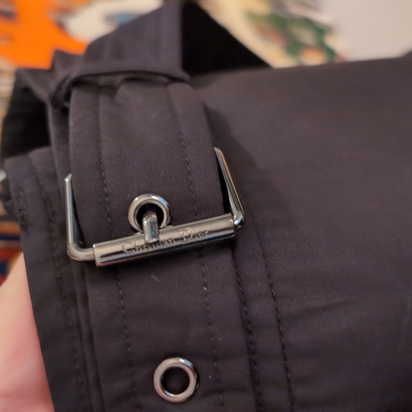 CHRISTIAN DIOR Black Flirty Drop Waist Cotton Mini Skirt w/ Pleats&belt Size 6 - Picture 14 of 14